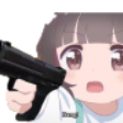 Loli with a gun. Basically overly attached girlfriend with a gun -  Imgflip