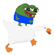 peepoShortOnAGoose emote