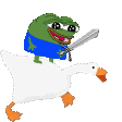 peepoRidingGooseCharge emote