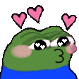 peepoKiss emote